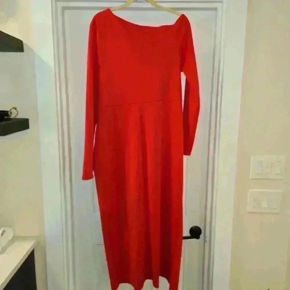 ASOS Vibrant Red Wrap Midi Dress - Picture 6 of 10